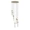 Z-Lite Beau Chandelier, 7-Light, 18 In.W x 12.75 In.H, Rubbed Brass/Clear 740P-7R-RB - alternate 7